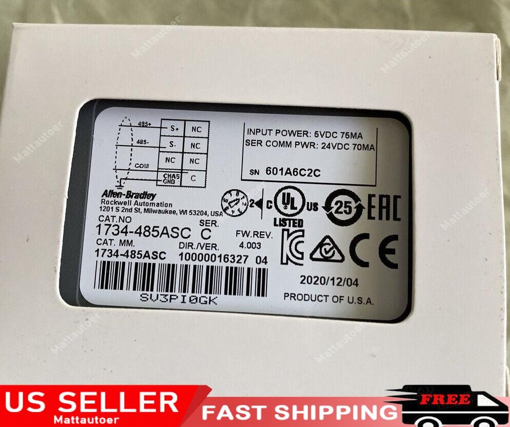 AB 1734-485ASC Series C Point I0 RS4 85 Comm Module 1734-485ASC NEW Spot Goods