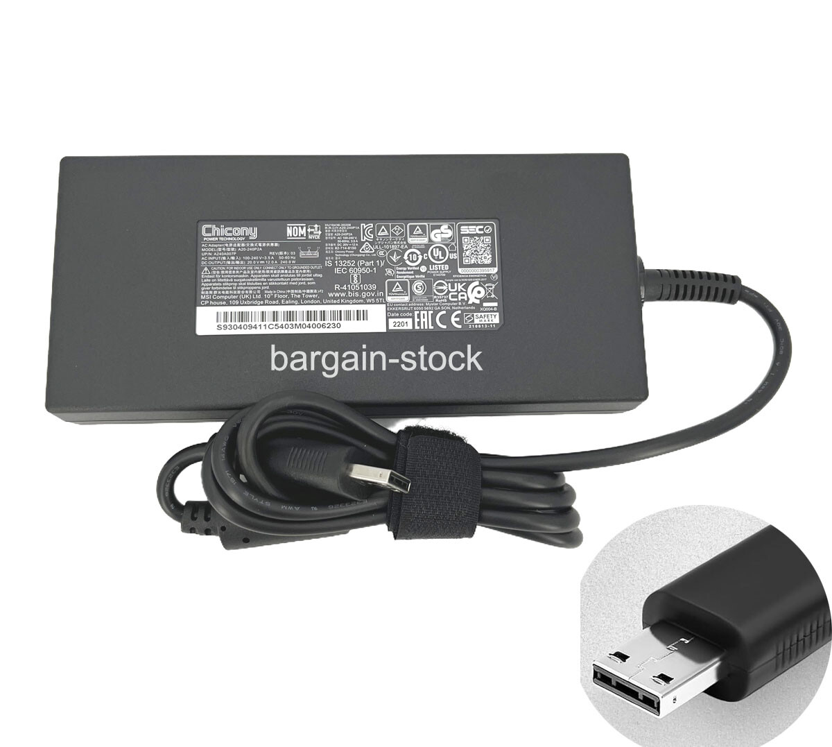 Original Chicony 240W AC Power Adapter For MSI Alpha 17C7VF-007US Power Supply