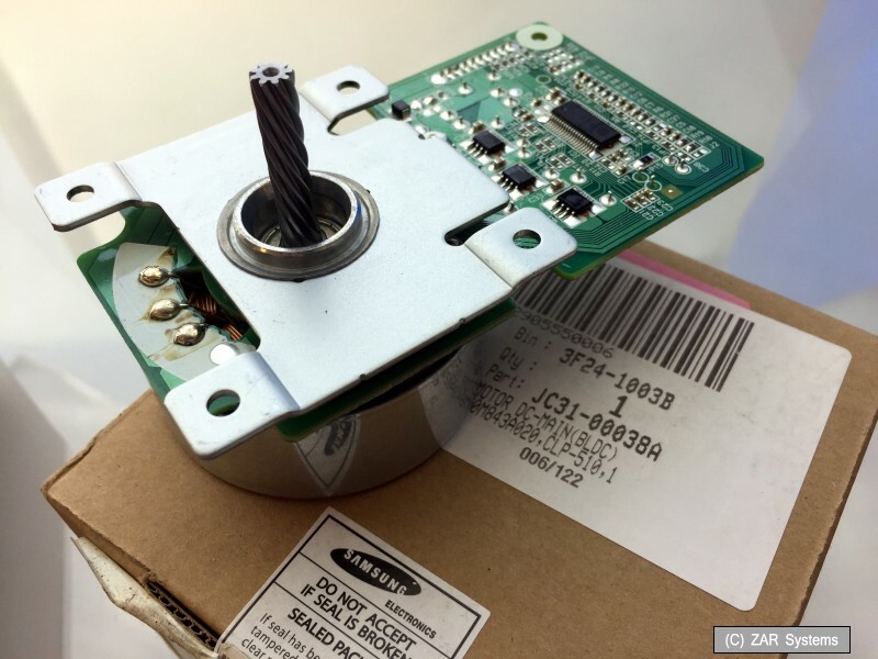 Replacement Part: Genuine Samsung JC31-00038A DC Main Motor for CLP-510 Series, NEW
