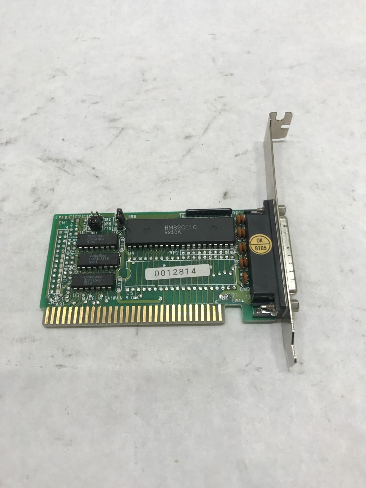 Vintage HM82C11C HMC ISA 8 Bit Printer Card UNTESTED For Parts/Repair AS IS - DW