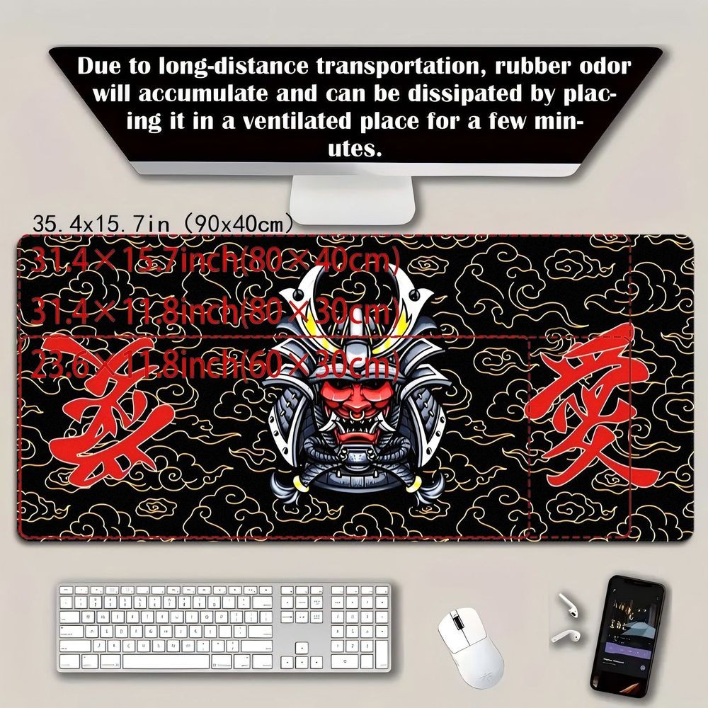 Oversized Gaming Mouse Pad, Thickened Office Full-Desk Keyboard Mat, Non-Slip