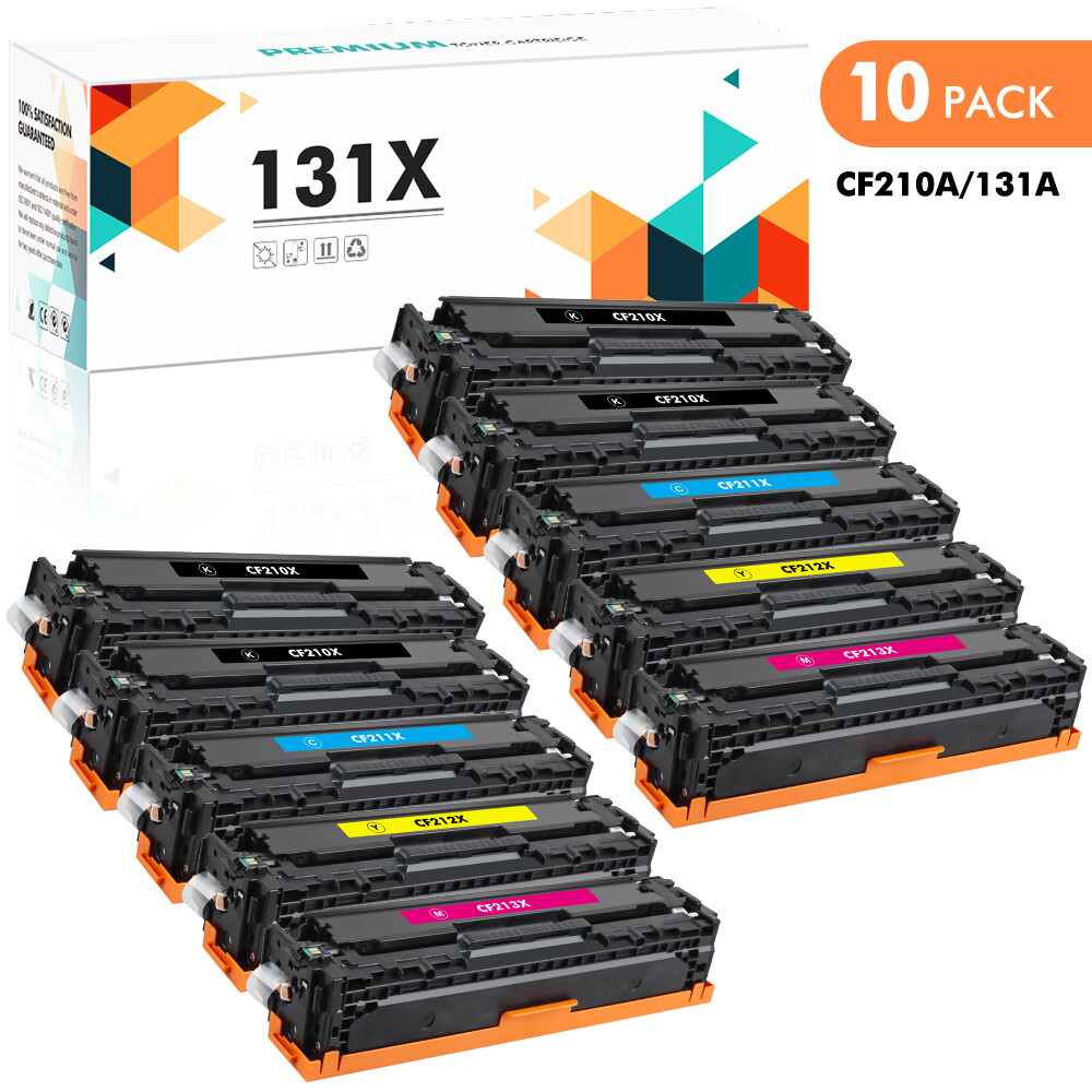 10PK Toner CF210A 131A Compatible With HP Laserjet Pro 200 M251n M276n M251 M276