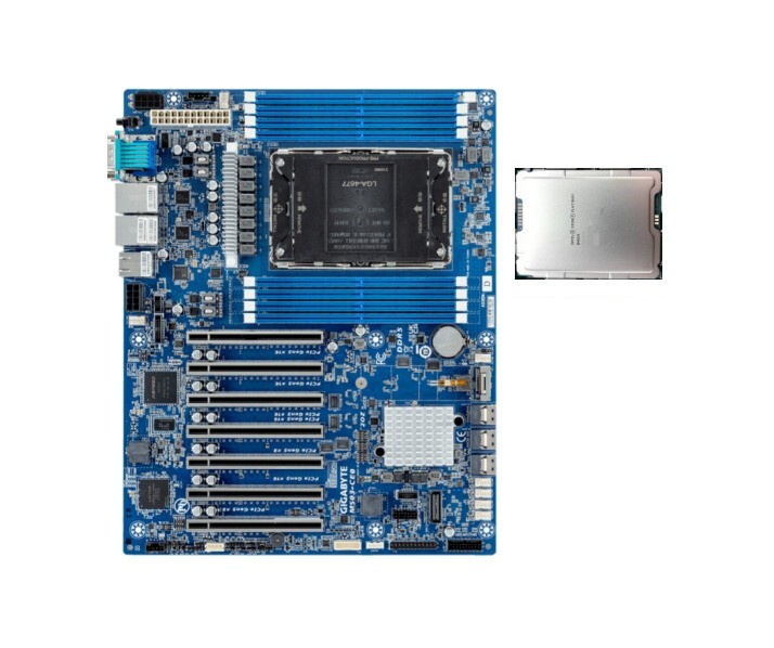 Gigabyte MS03-CE0 Motherboard +Intel Xeon 8468V QYFU 48C96T LGA4677