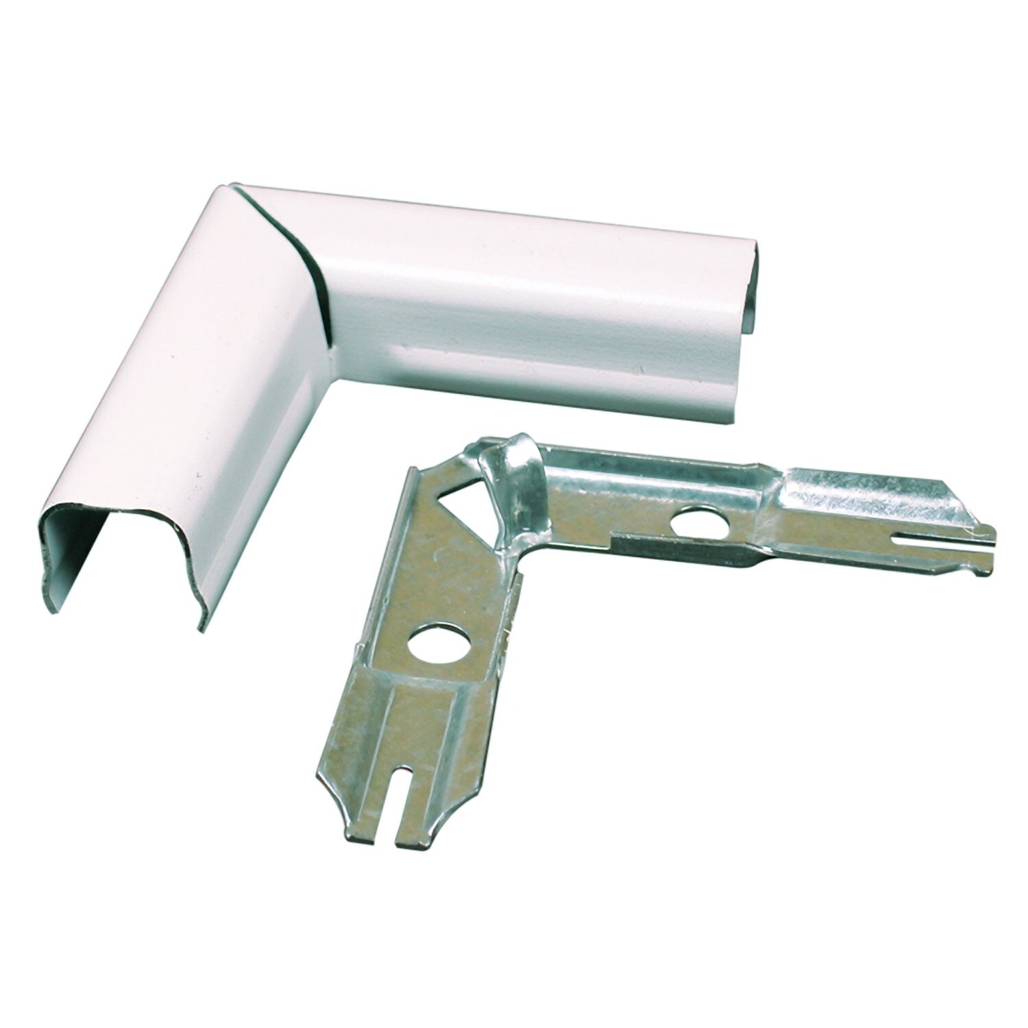 legrand Wiremold Metal Raceway, Extending Power, On-Wall, Flat Elbow, White, ...