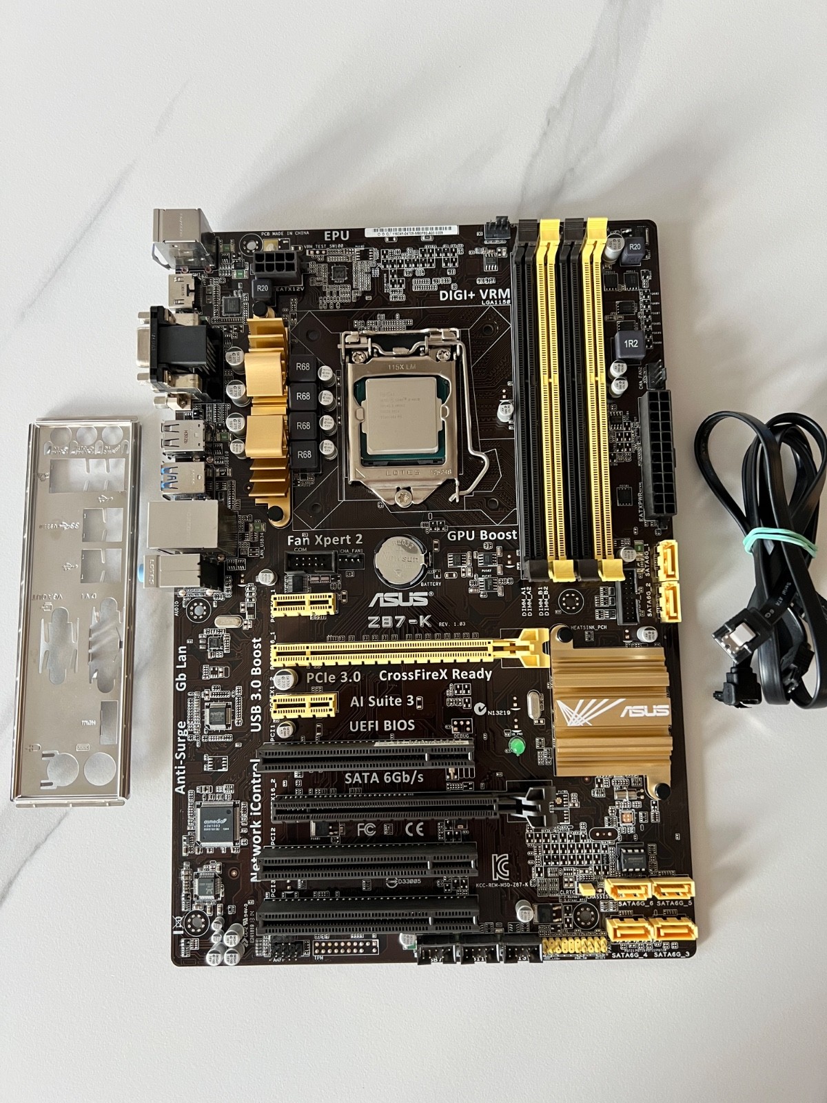 ASUS Z87-K MOTHERBOARD Intel Core i5-4670 3.4GHz CPU - Work