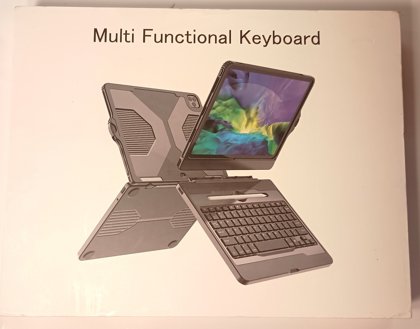 5-in-1 USB-C Hub Keyboard Case for iPad Pro 11 Multi-Functional Stand Cover NIB