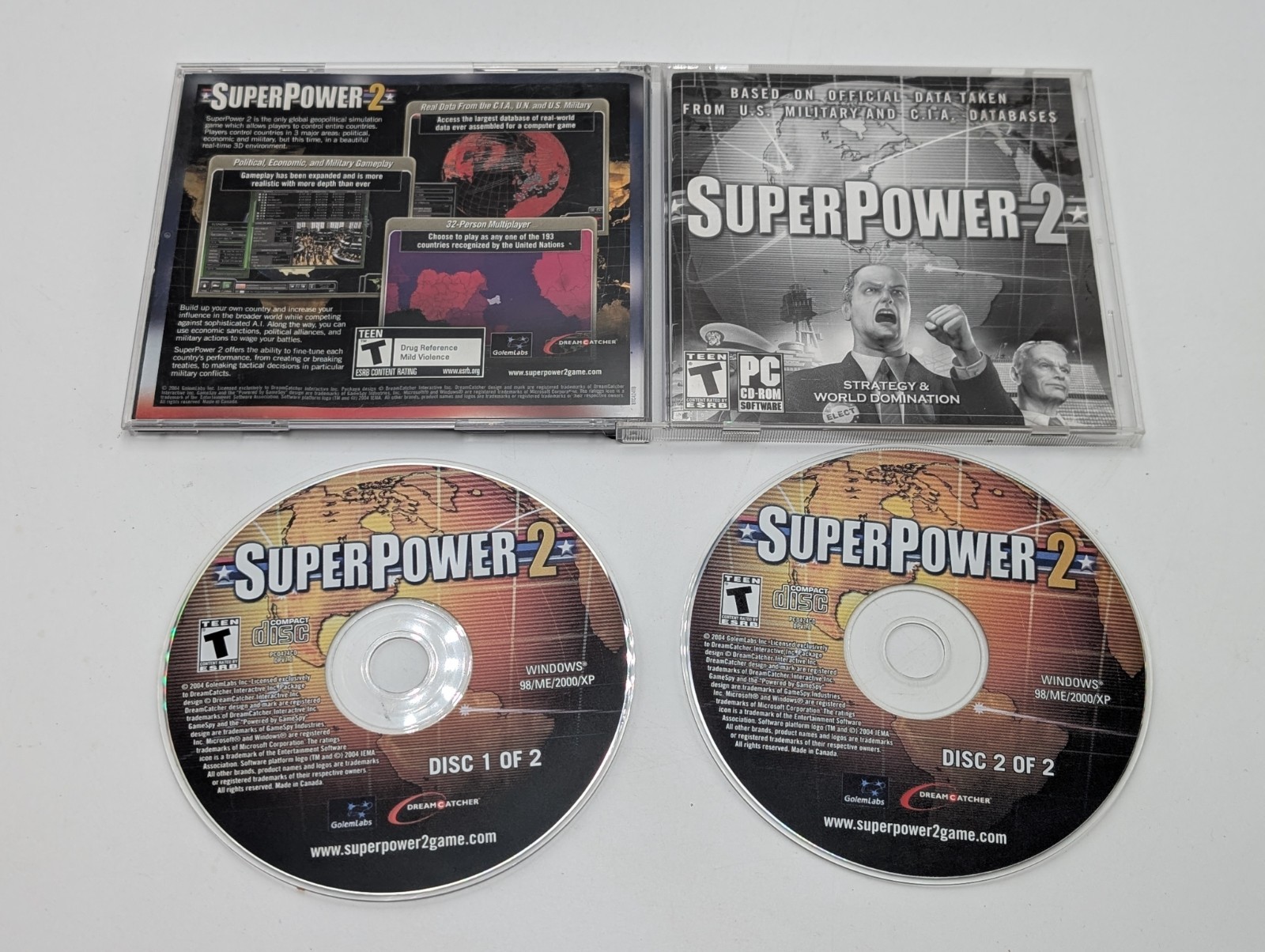 SuperPower 2 PC CD global countries world super power political simulation game