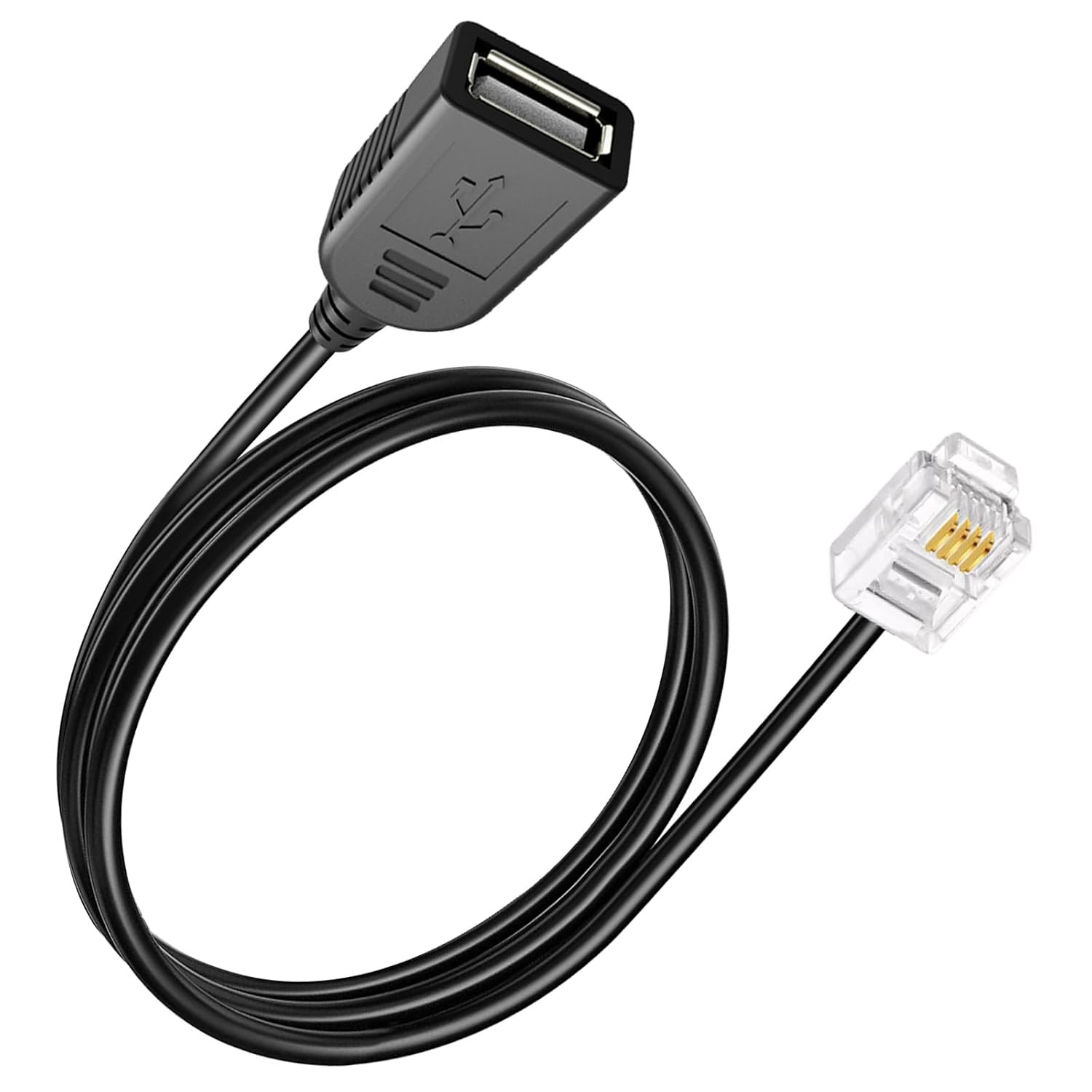 Rj116P4C Male to USB Female, RJ11 to USB Modem Adapter, Used