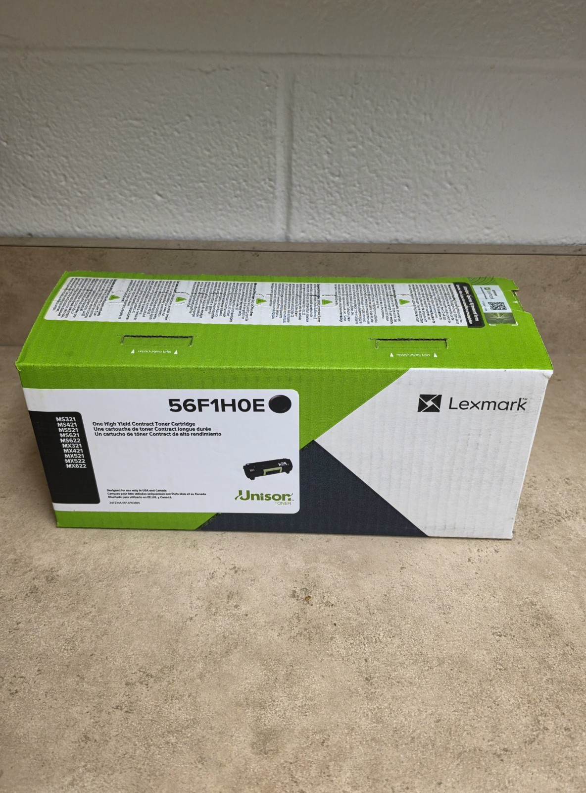 Lexmark 56F1H0E One High Yield Contract Toner Cartridge Black **Brand new**