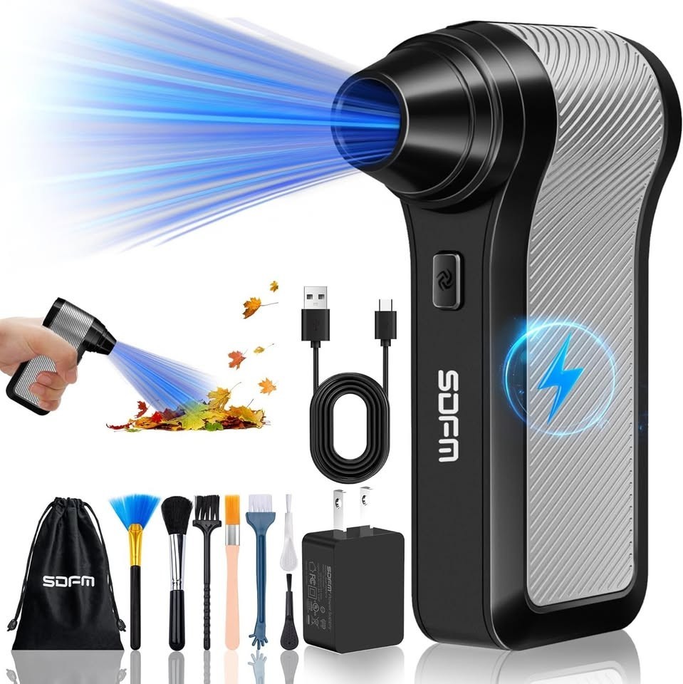New SDFM Compressed Air Duster, Electric Air Duster with Brushless Motor,