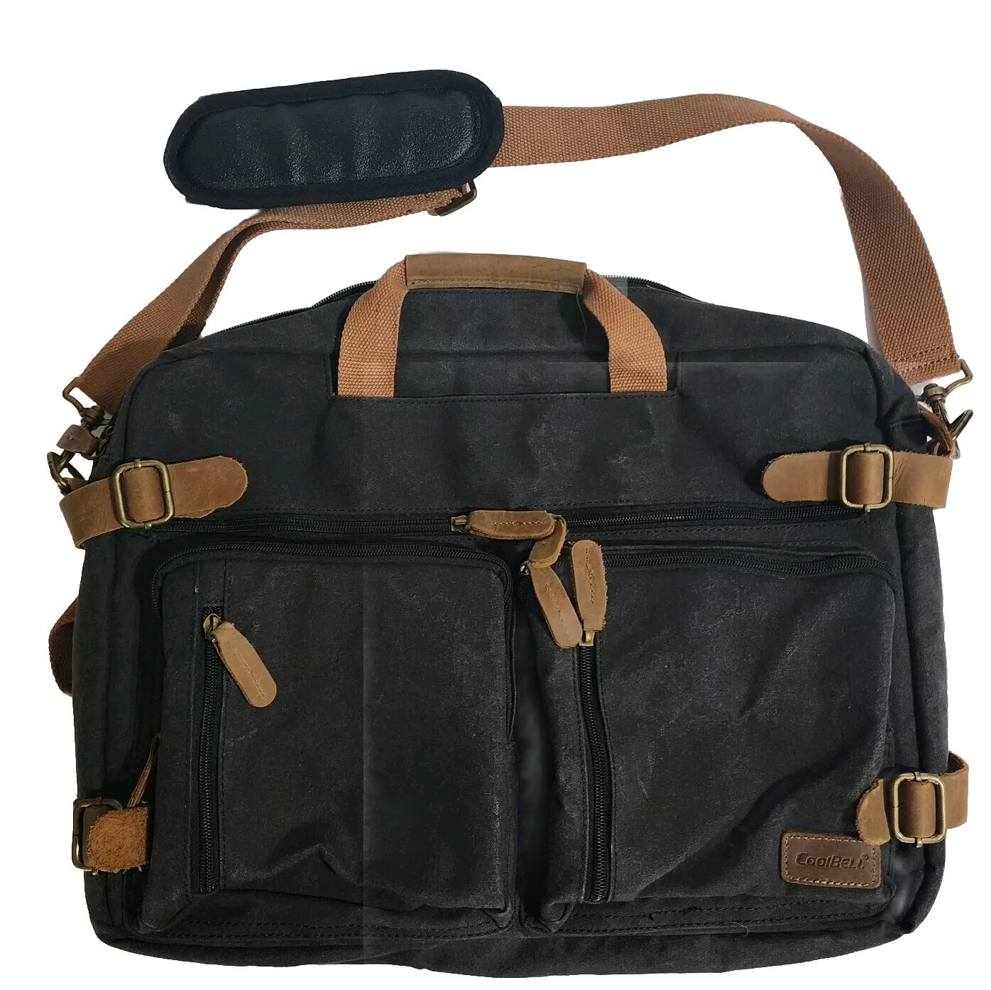 Large Coolbell Convertible Backpack Messenger Shoulder Bag Laptop Case Travel