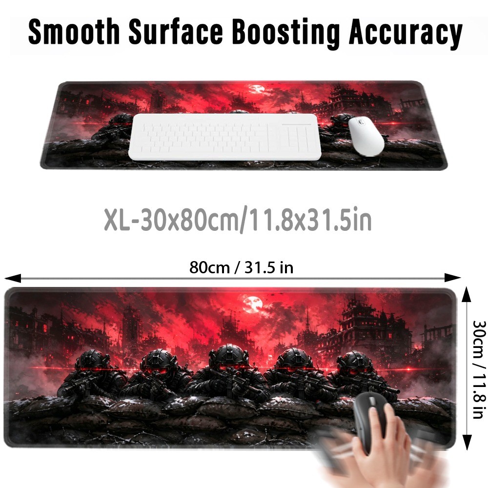 Class 2D Flat Super Large Gaming Mouse Pad, Desktop Decoration Desk Pad, Offic