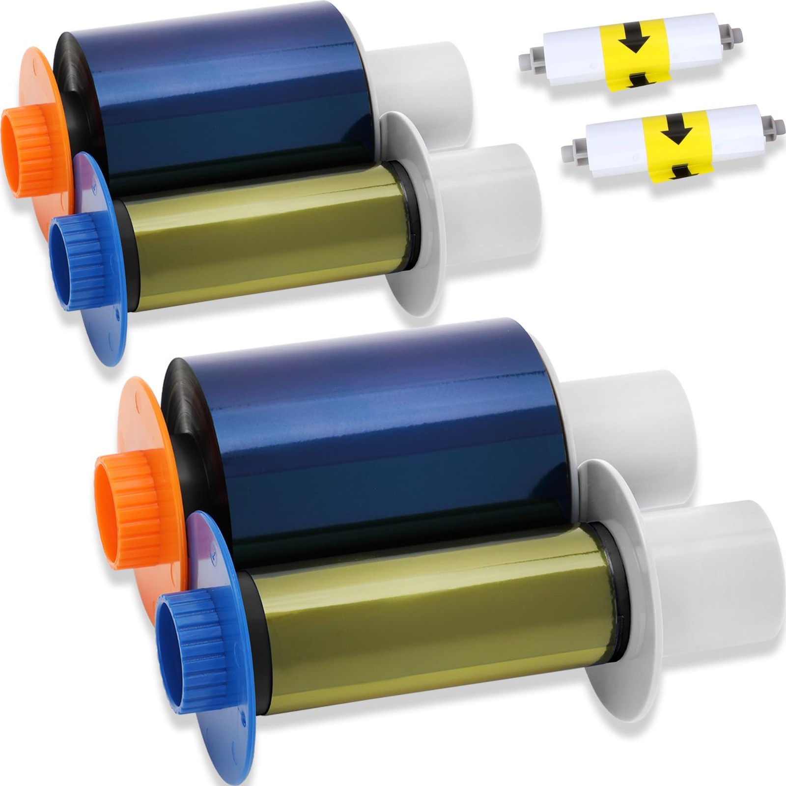 2 Pack 84051 YMCK Color Ribbon Compatible with Fargo Hdp5000 / Hdpii Printer