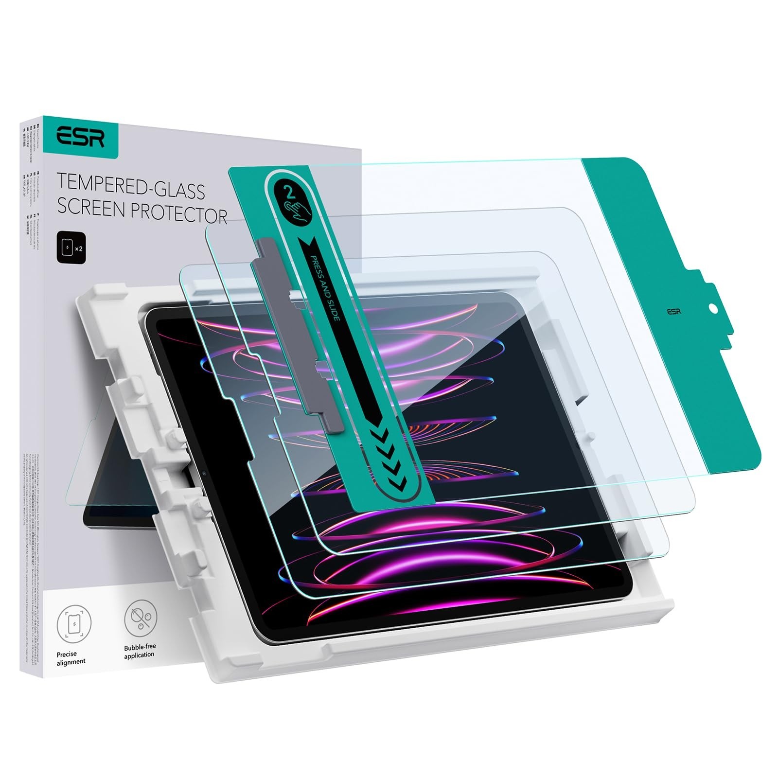 2 Pack iPad Pro 12.9 Inch Screen Protector, Ultra Clear, Scratch-Resistant Film