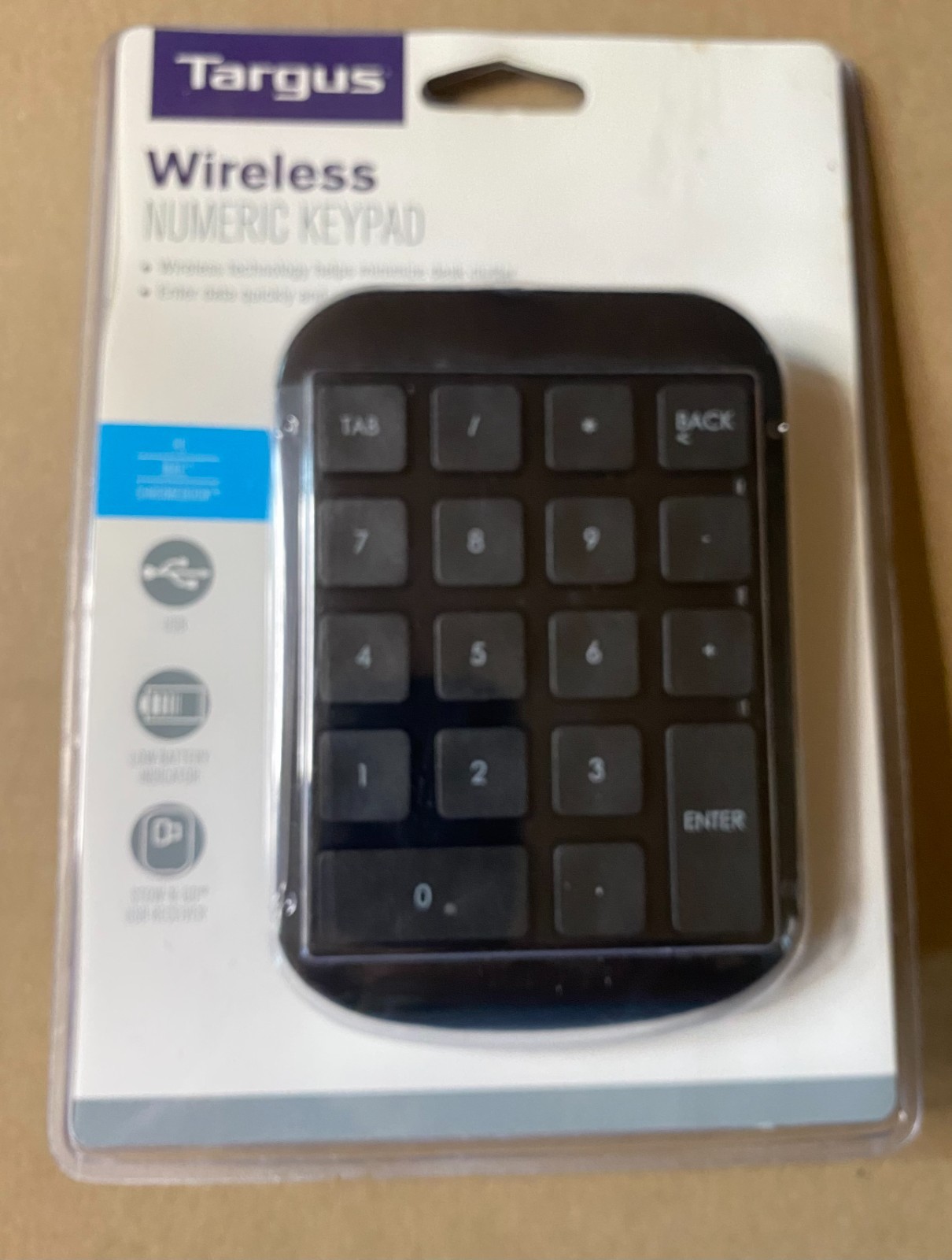 Targus Numeric Keypad  Wireless AKP11US  New Sealed
