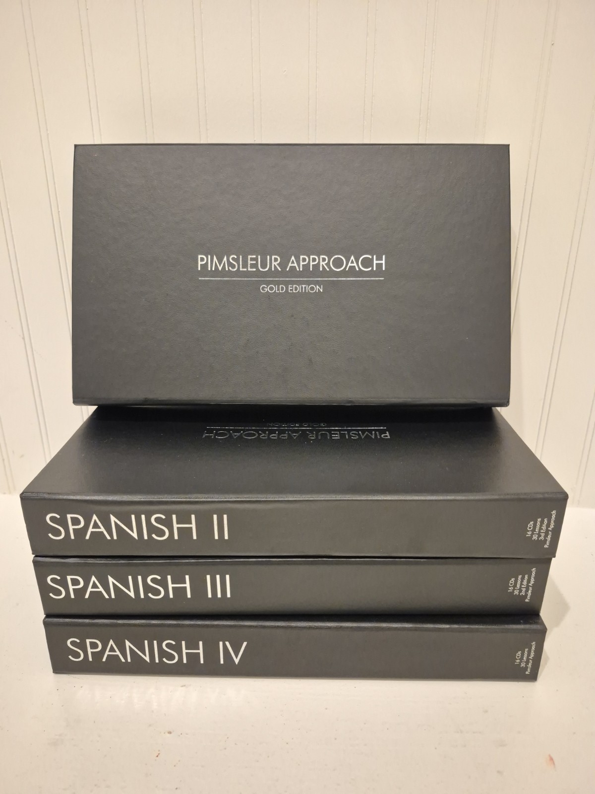 Pimsleur Approach Gold Edition Spanish Levels 1-4 I, II, III, IV (64 audio CDs)