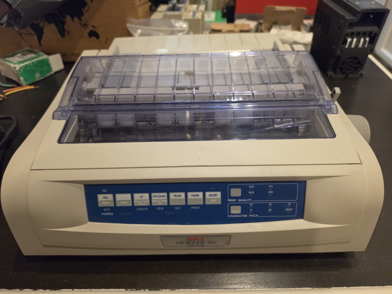 OKIDATA OKI Microline 420 Dot Matrix Black Printer [Tested]