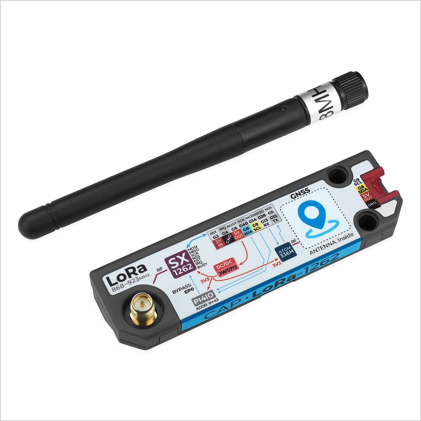 Official Cap LoRa 1262 for Cardputer Adv (SX1262,ATGM336H)
