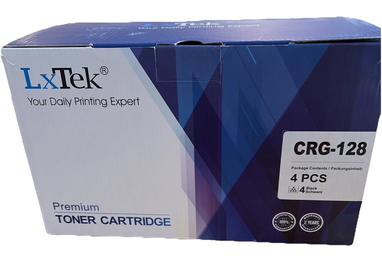 LxTek Compatible  Laser Toner Cartridge Canon CRG-128 Black 4 Pack New In Box