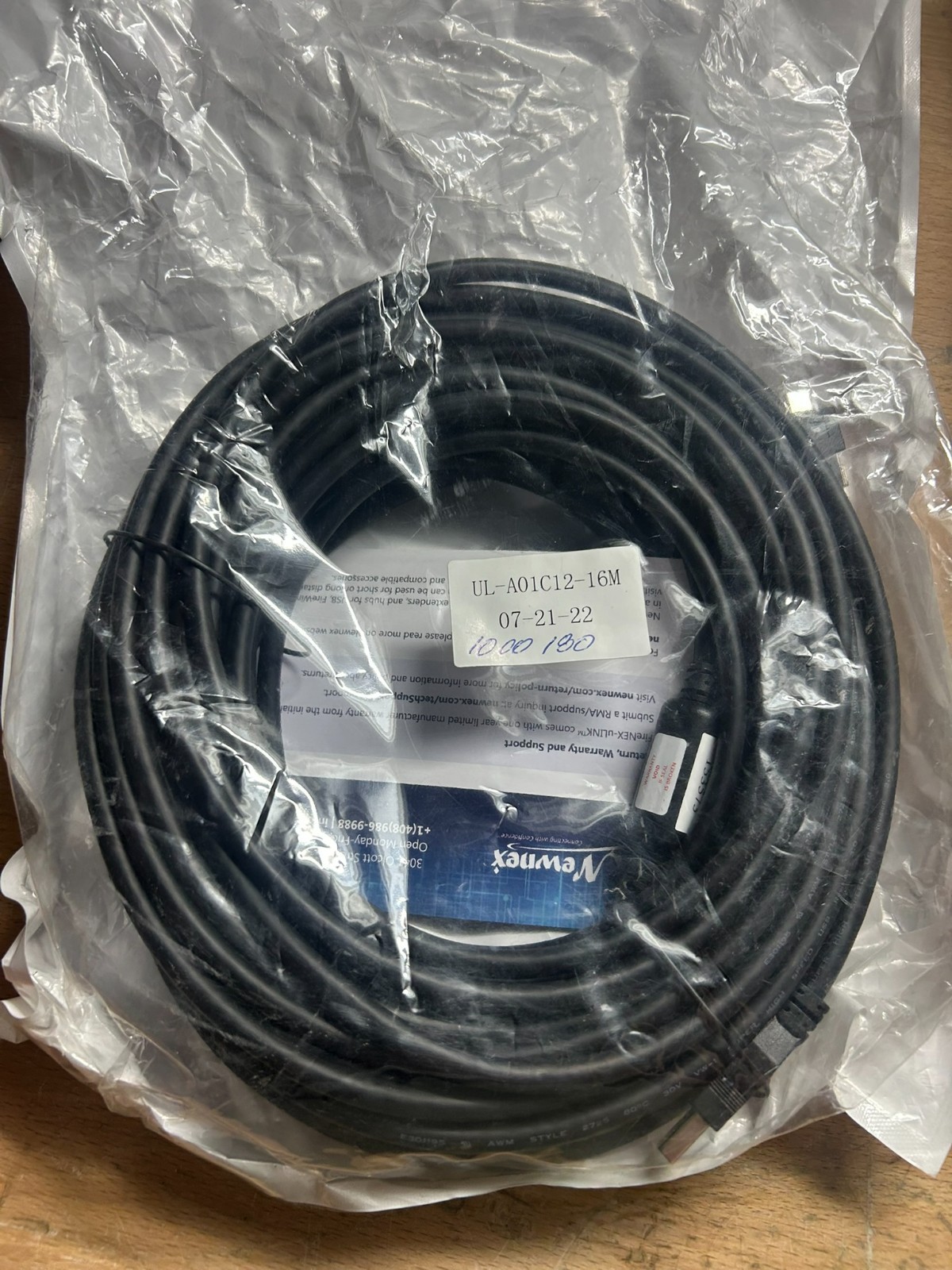 Newnex Active USB 3.2 Extension Cable A/M to C/M with Dual Screw Lock UL-A01C12