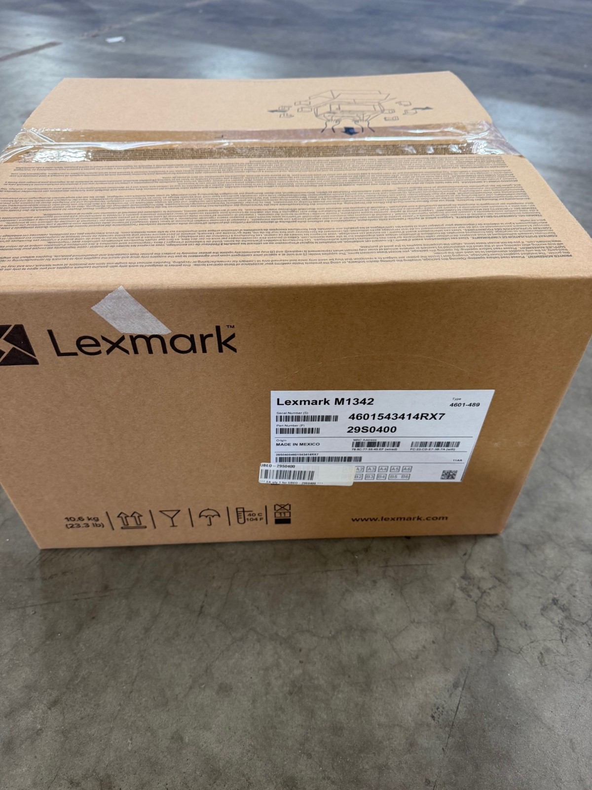 NEW SEALED BOX Lexmark M1342 Wireless Laser Printer - Monochrome 29S0400