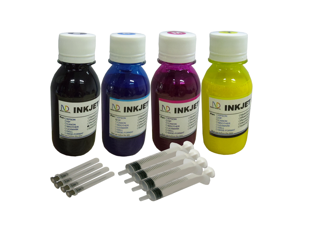 ND® Non-original 4x100ml Pigment Refill Inks for Epson ColorWorks C3500 printers