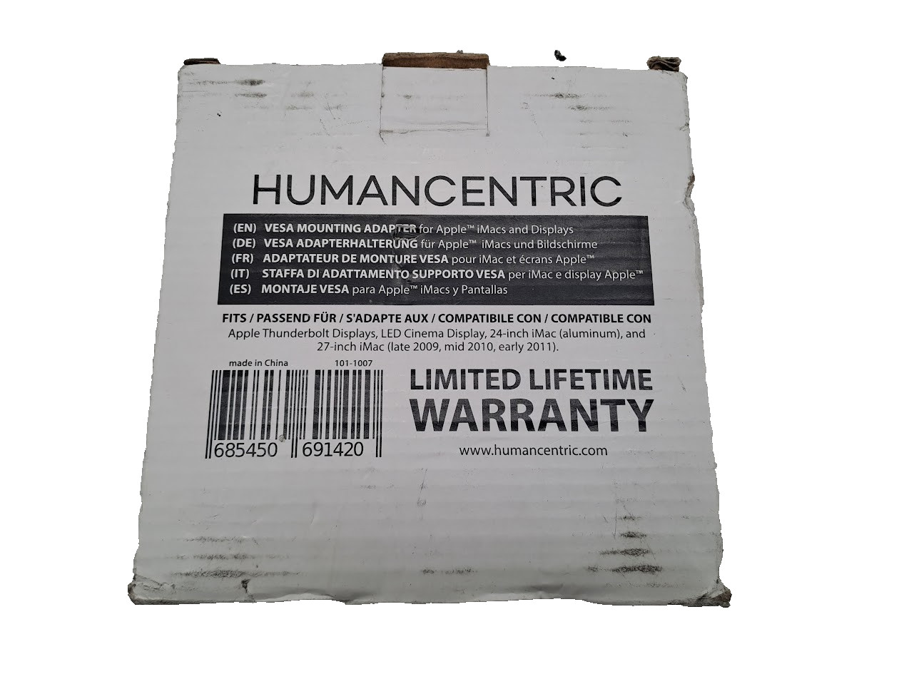 HumanCentric VESA Mount Adapter for Select Apple iMacs and Displays 101-1007