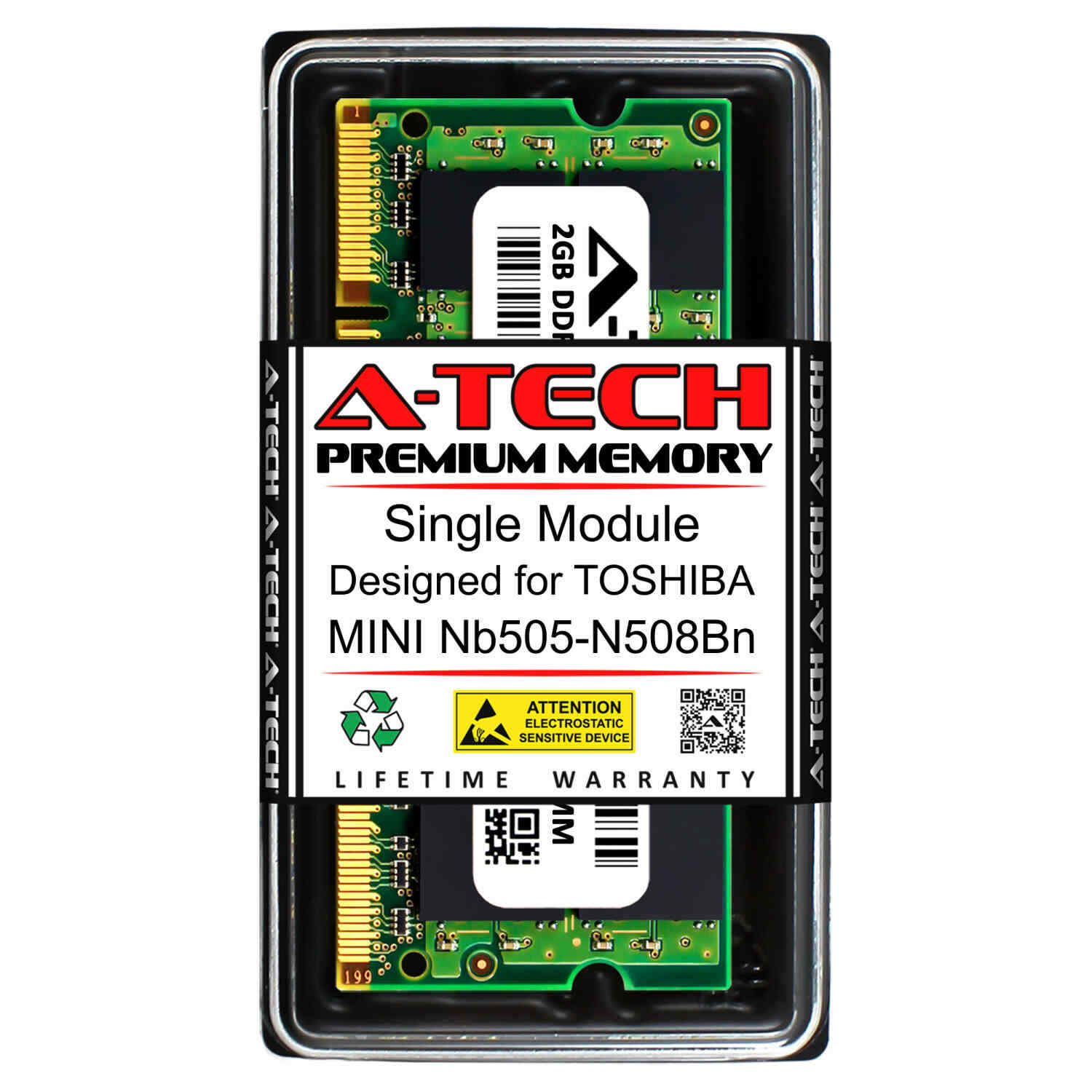 2GB PC2-6400 DDR2 800 MHz Memory RAM for TOSHIBA MINI NB505-N508BN