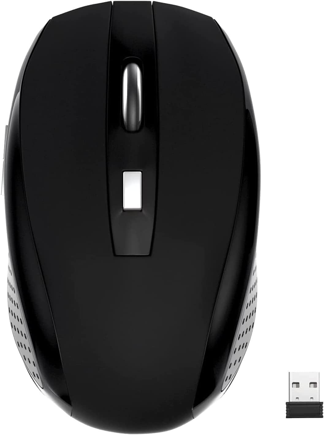Guiheng 2 Pack Wireless Optical Mouse 2.4GHz 6 Buttons 1200 DPI USB Nano Receive