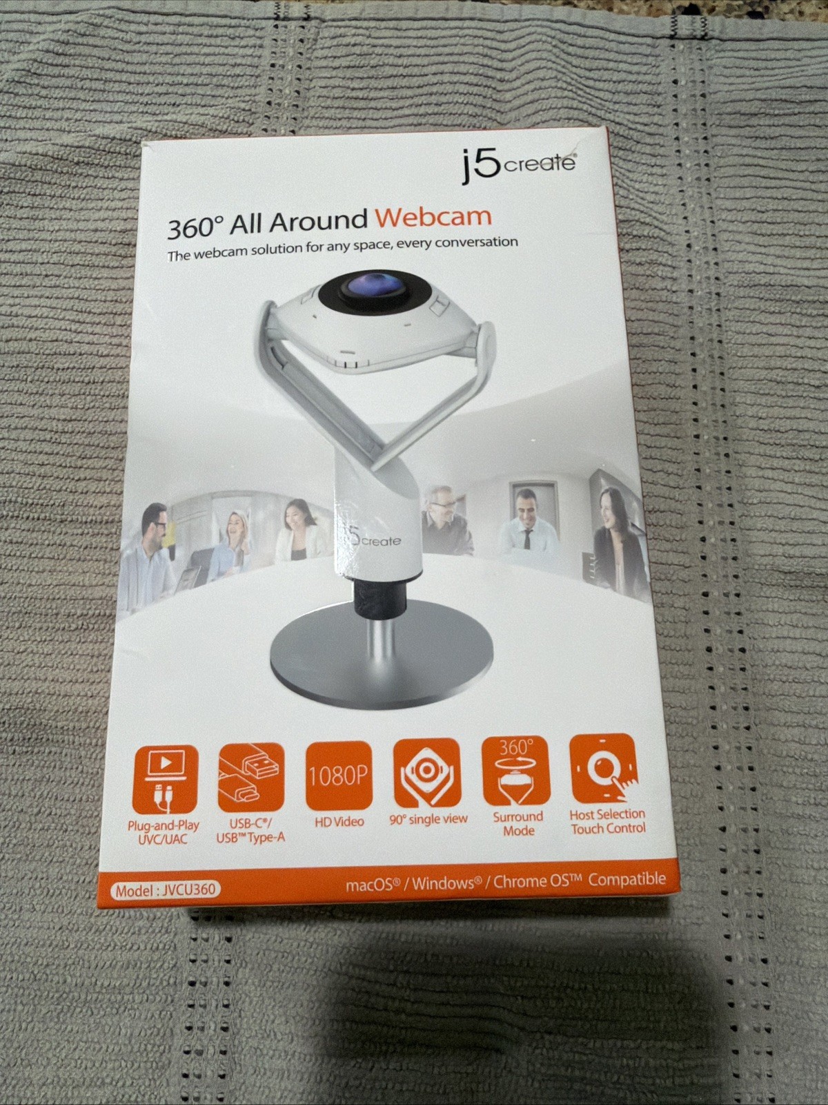 j5create JVCU360S 360° All Around Webcam 