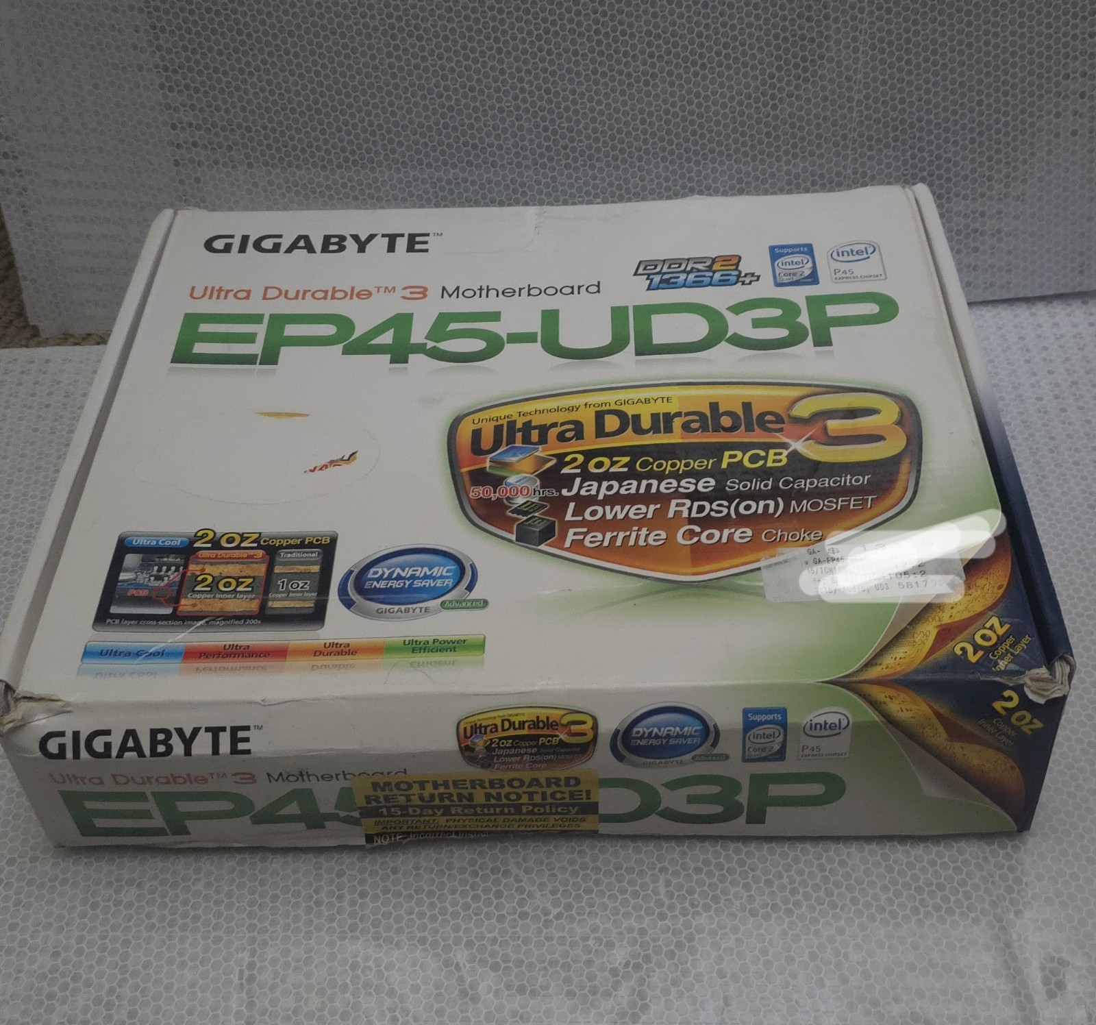 Gigabyte Technology GA-EP45-UD3P, LGA 775/Socket T, Intel Motherboard