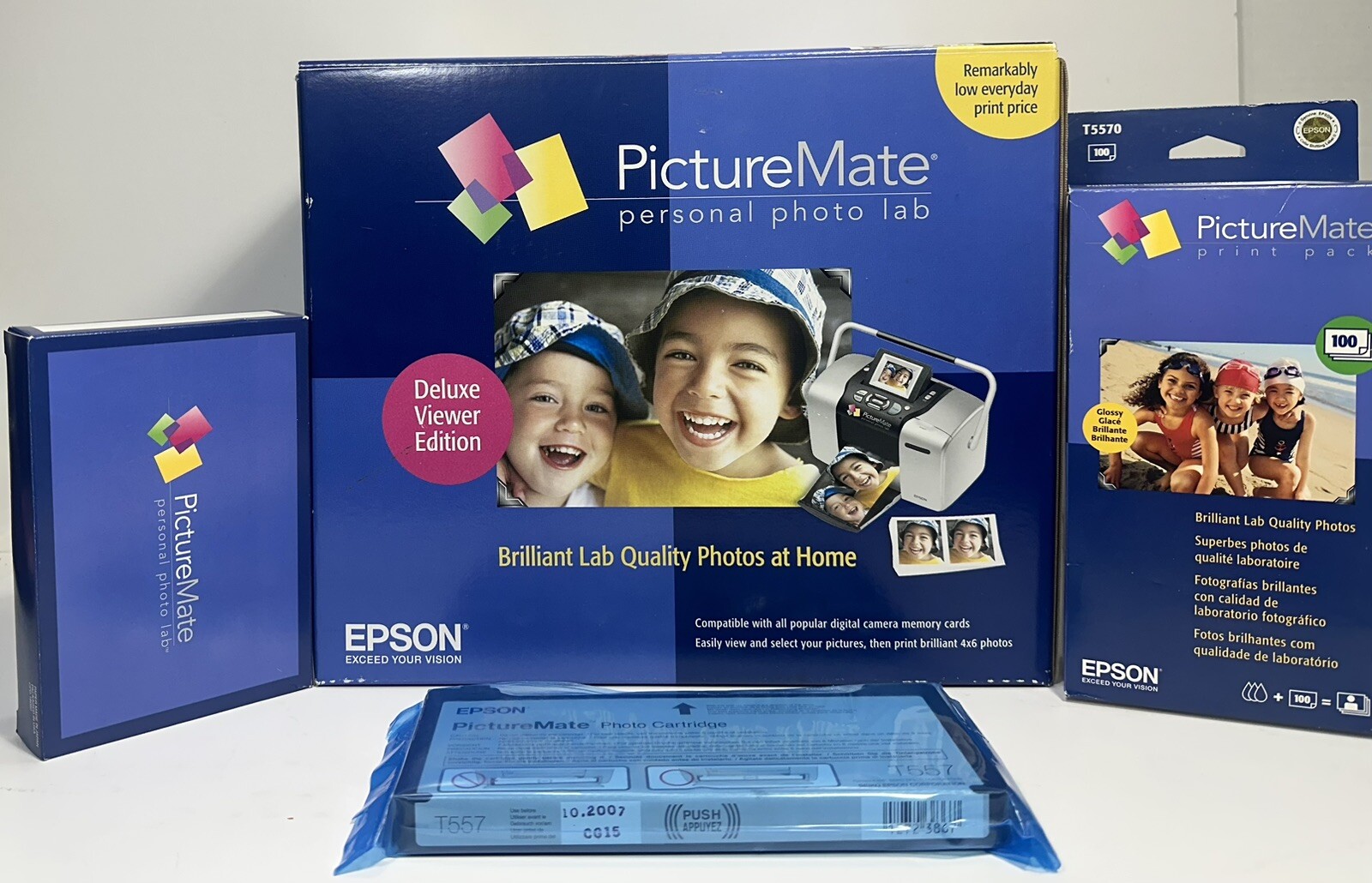 NIB😍Epson PictureMate Deluxe Personal Edition Lab Photos + 100 Print Pack T5570