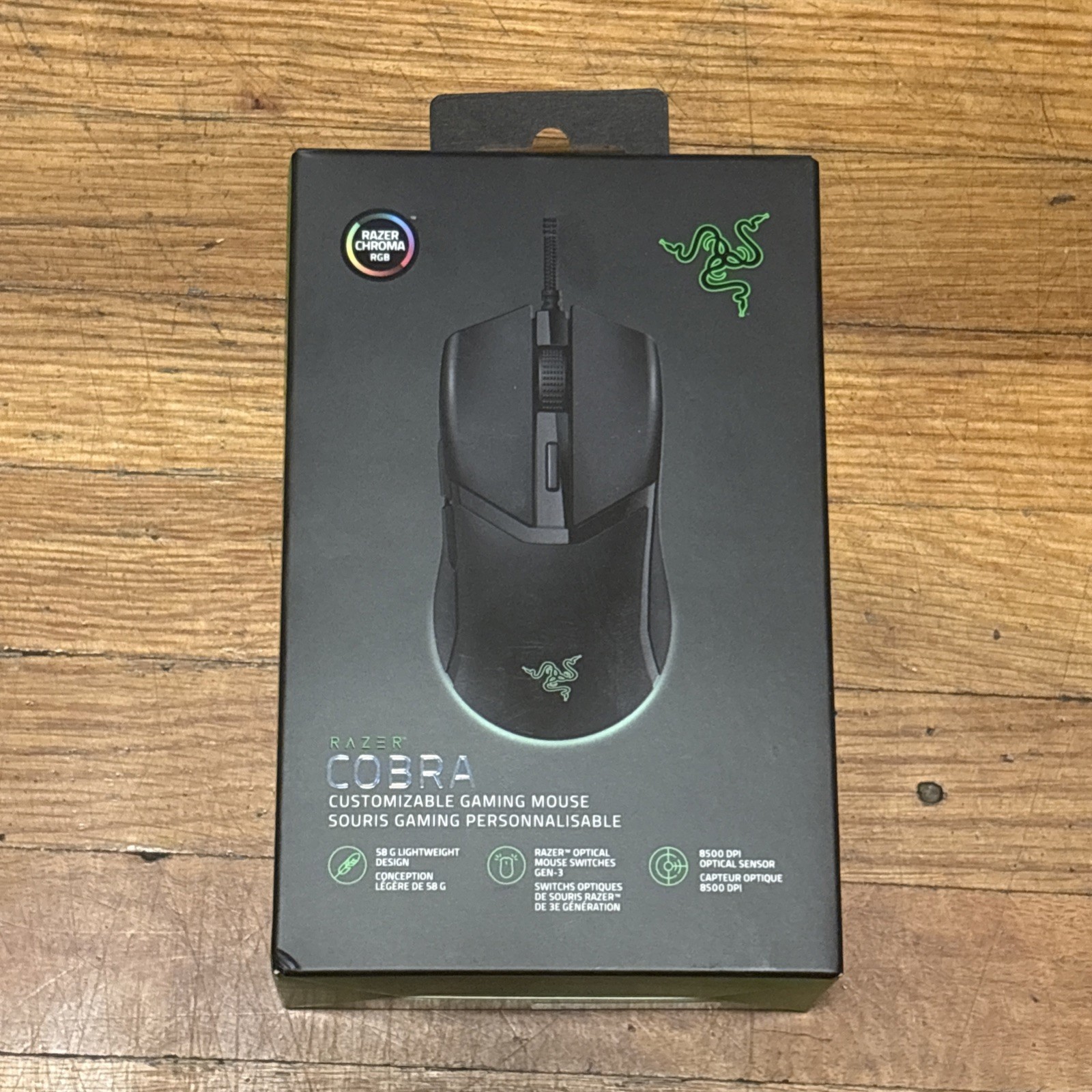 BRAND NEW Authentic Razer Cobra Wired Gaming Mouse (RZ01-04650100-R3U1) NIB