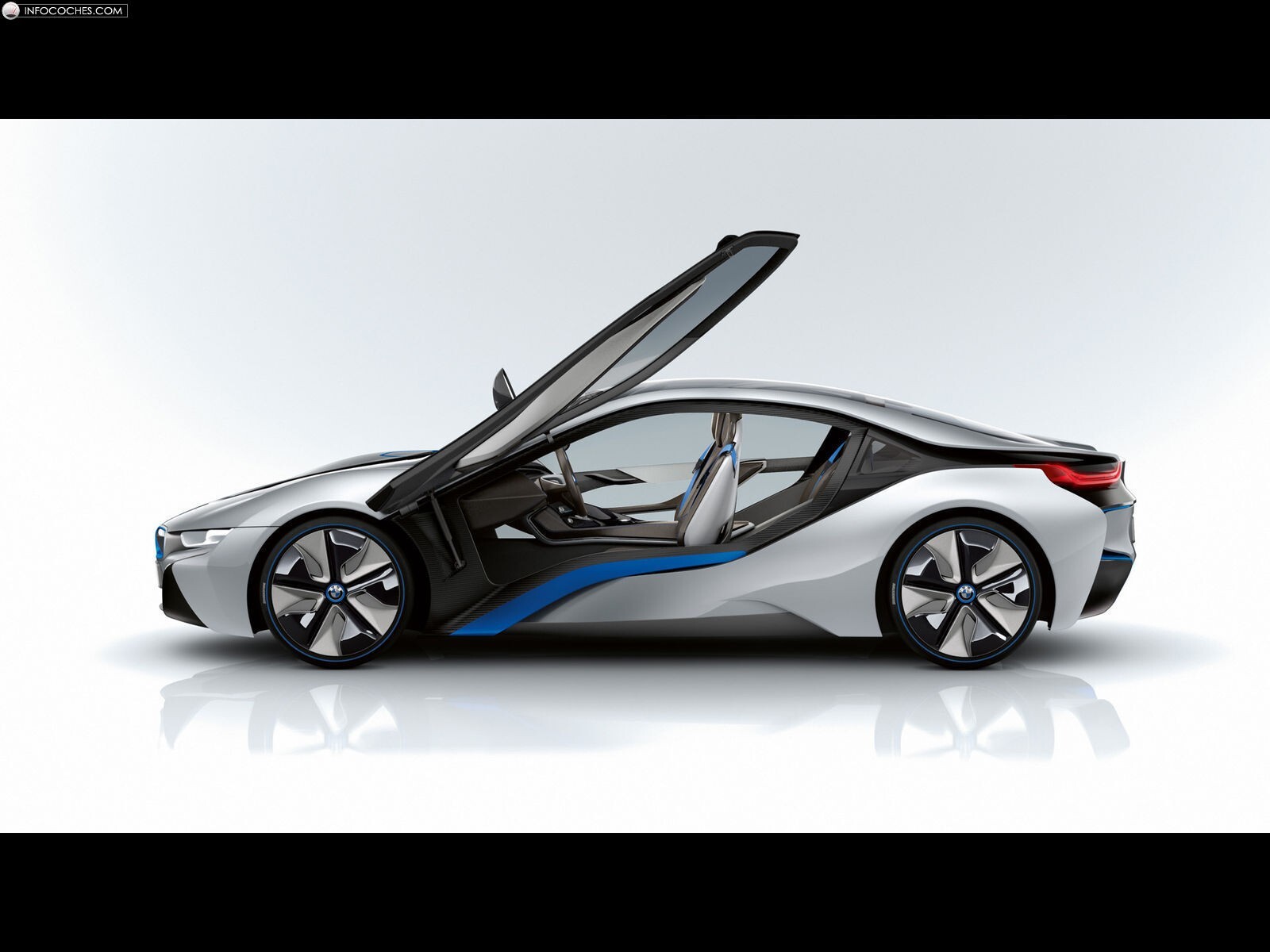 Cars bmw concept art i8 Desk Mat Stitched