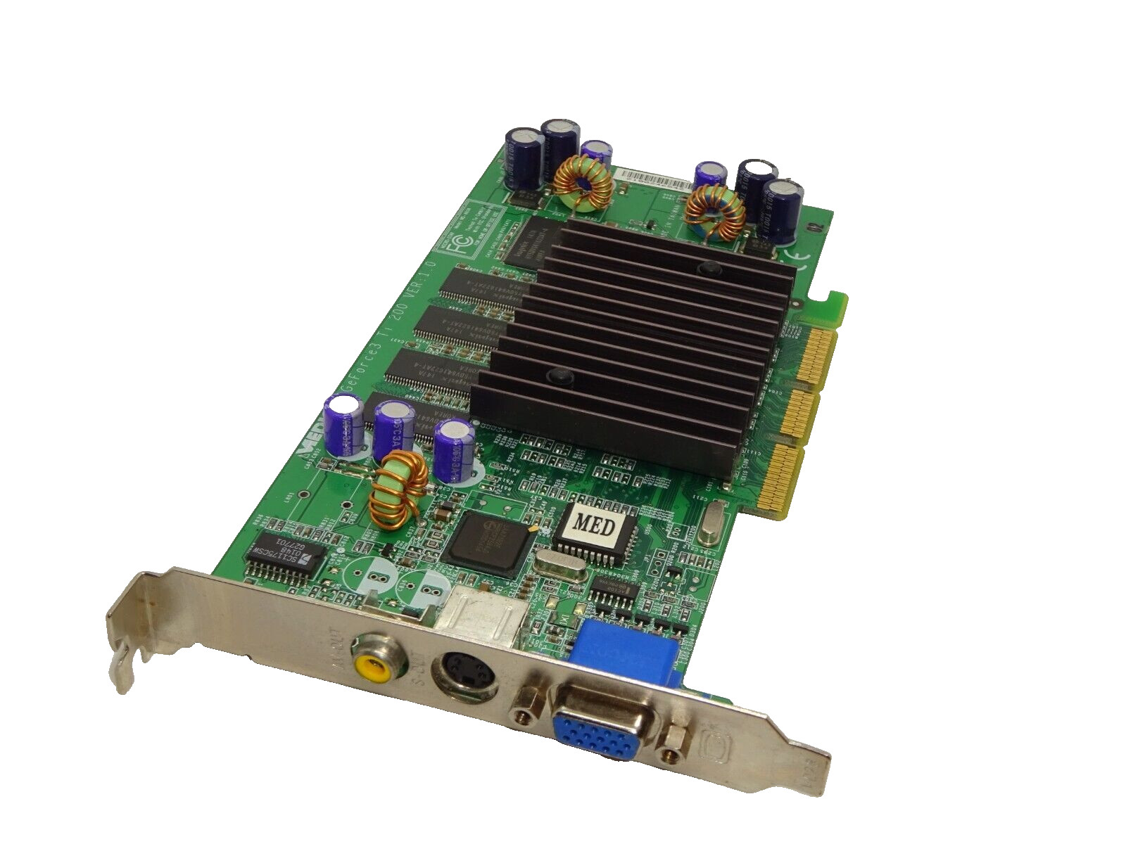 MEDION MSI GeFORCE 3 TI 200 PRO 64MB DDR AGP GRAPHICS CARD VGA TV-OUT #GK13775