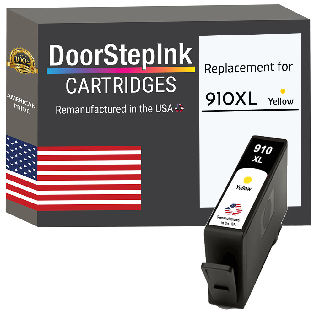 DoorStepInk Compatible Ink Cartridges for HP 910XL Yellow-USA