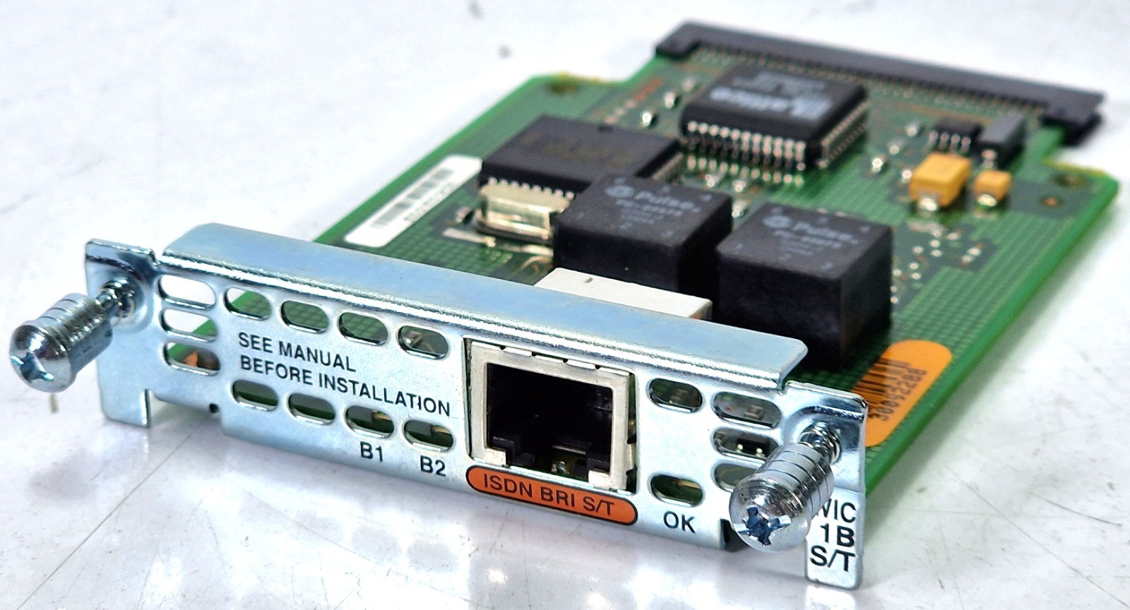 Cisco WIC-1B-S/T RJ-45 ISDN BRI S/T WAN Interface Card 1600 1700 2600 3600 Series