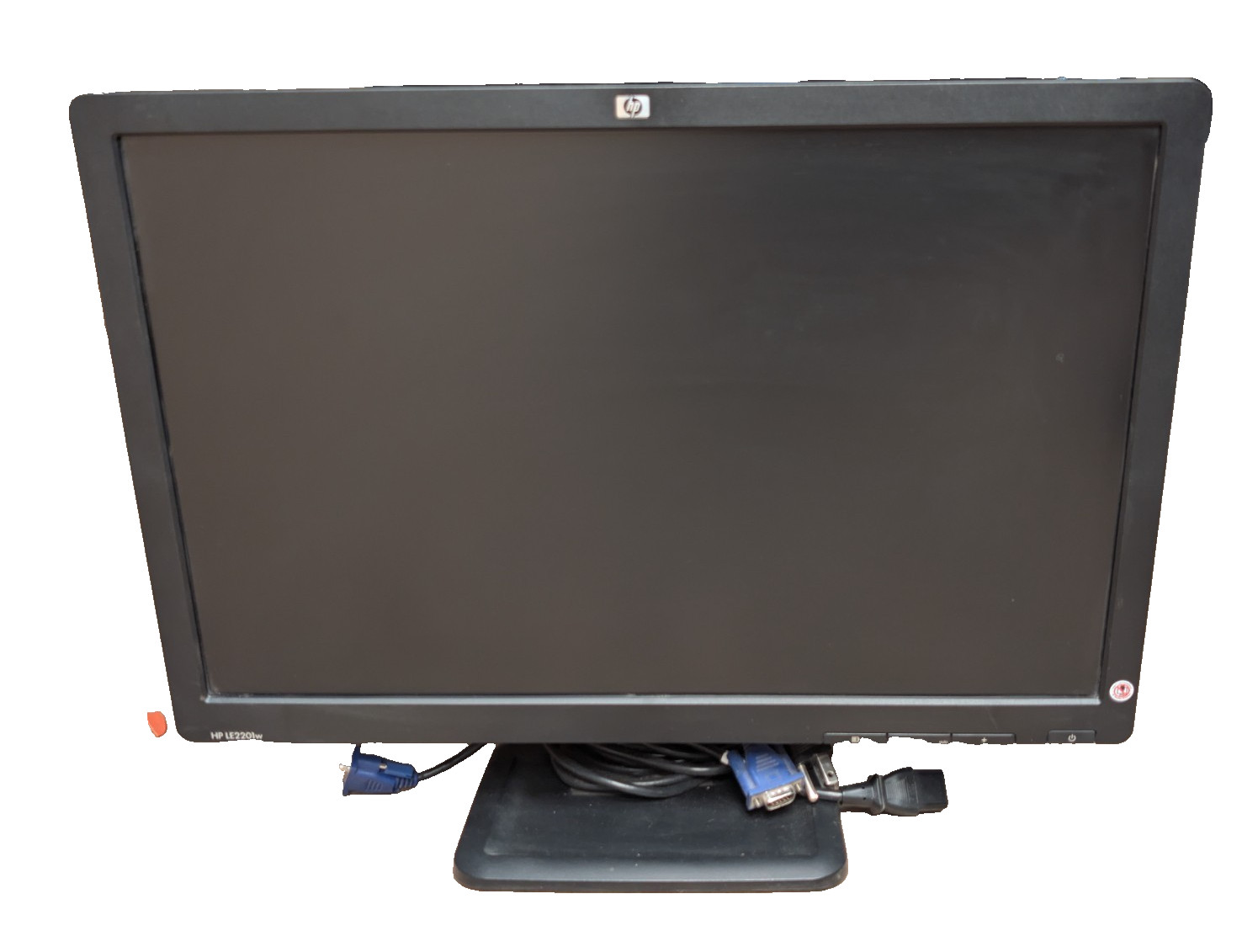 HP LE2201w 22" Widescreen LCD Monitor 1680x1050 VGA Base Stand & Cables