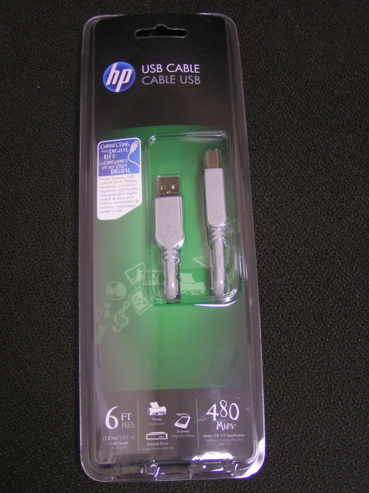 LOT OF 5 PCS HP USB-6 ES USB Cable