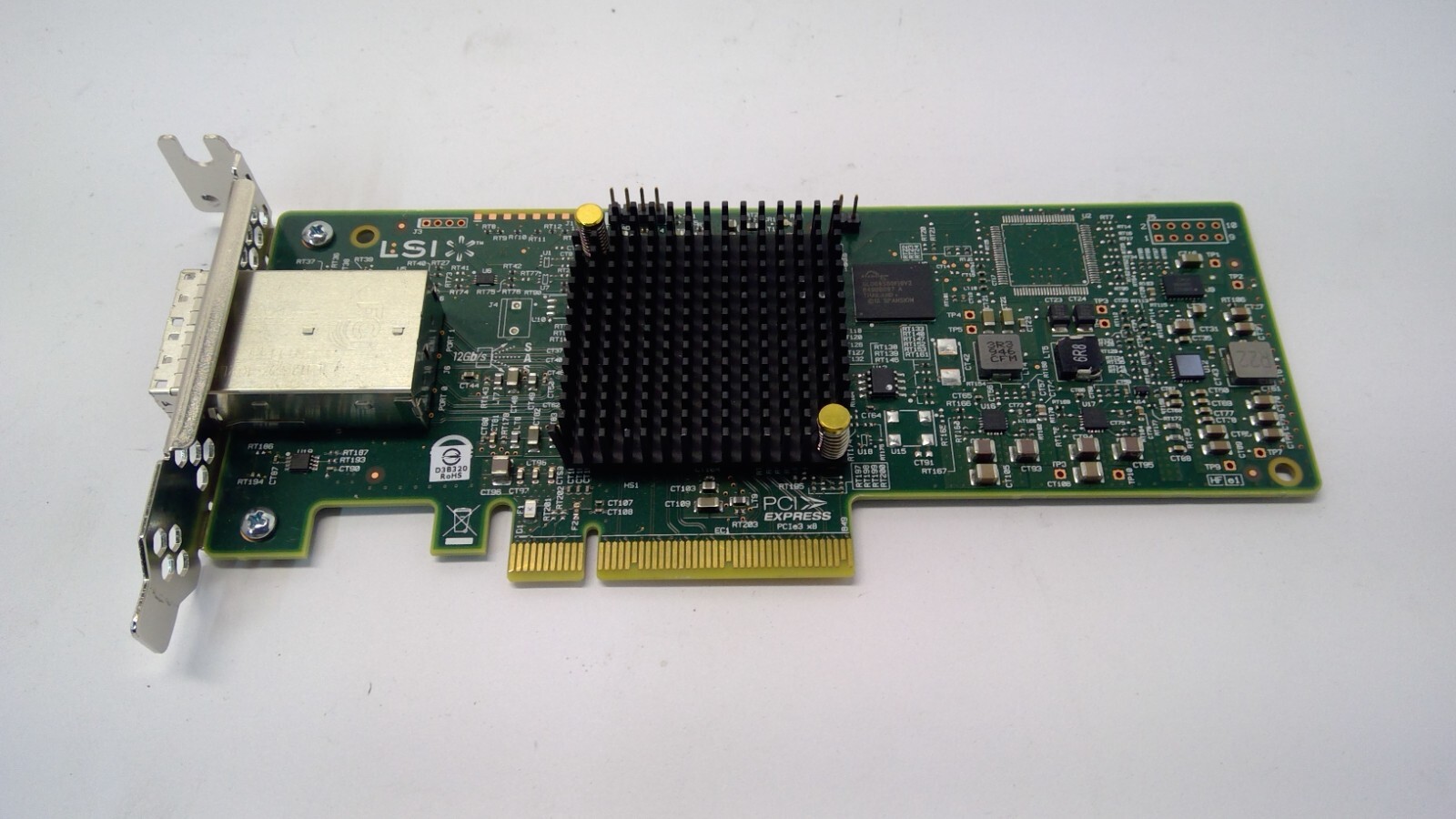 Dell 0J91FN LSI SAS9300-8e 8-Port 12Gbps SAS PCIe HBA Host bUst Adapter LP
