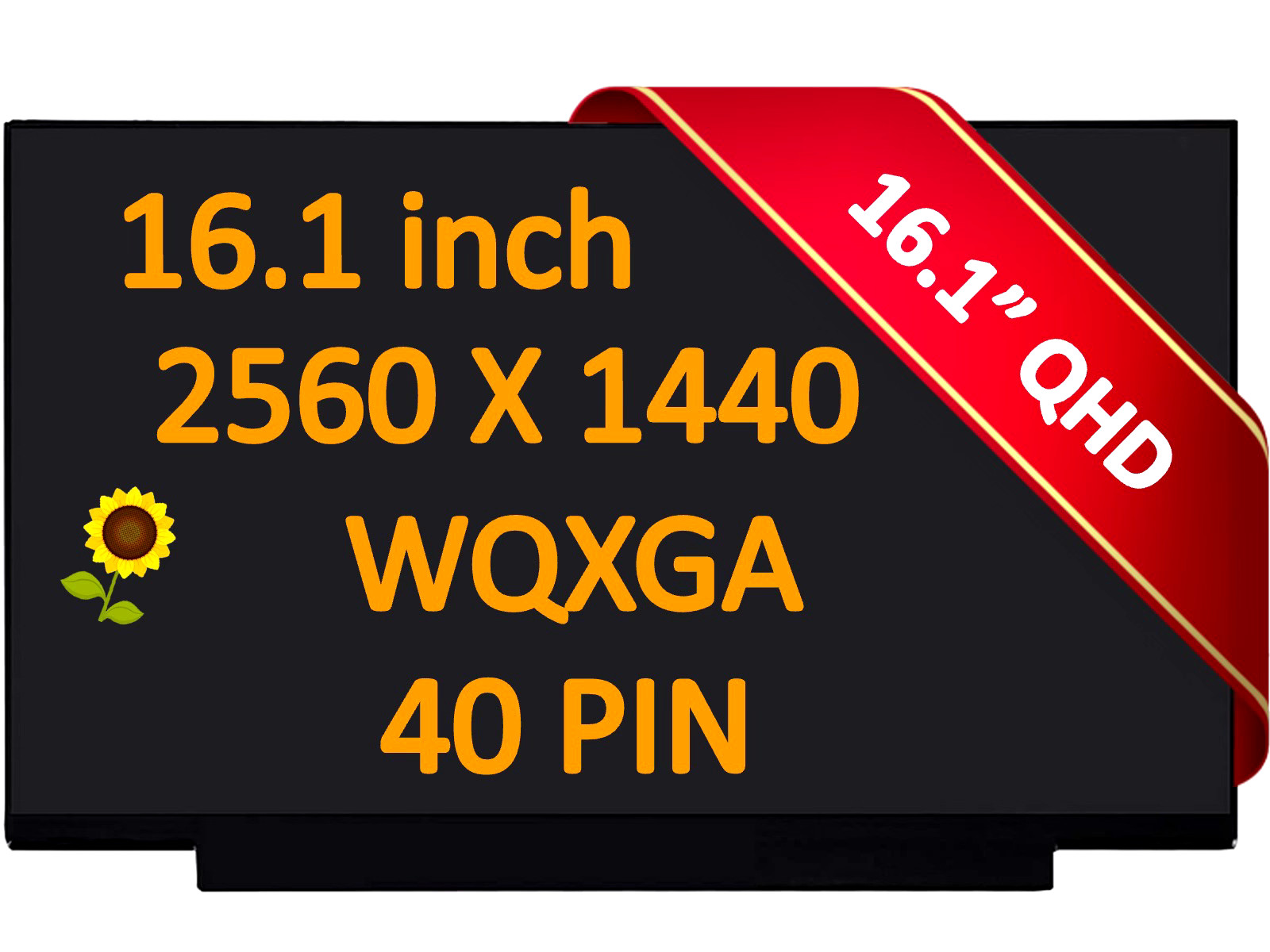 New HP 16.1" LCD LED Screen QHD 40 Pin Gaming Laptop 16-wf0018ca 7Q059UA 95T85UA