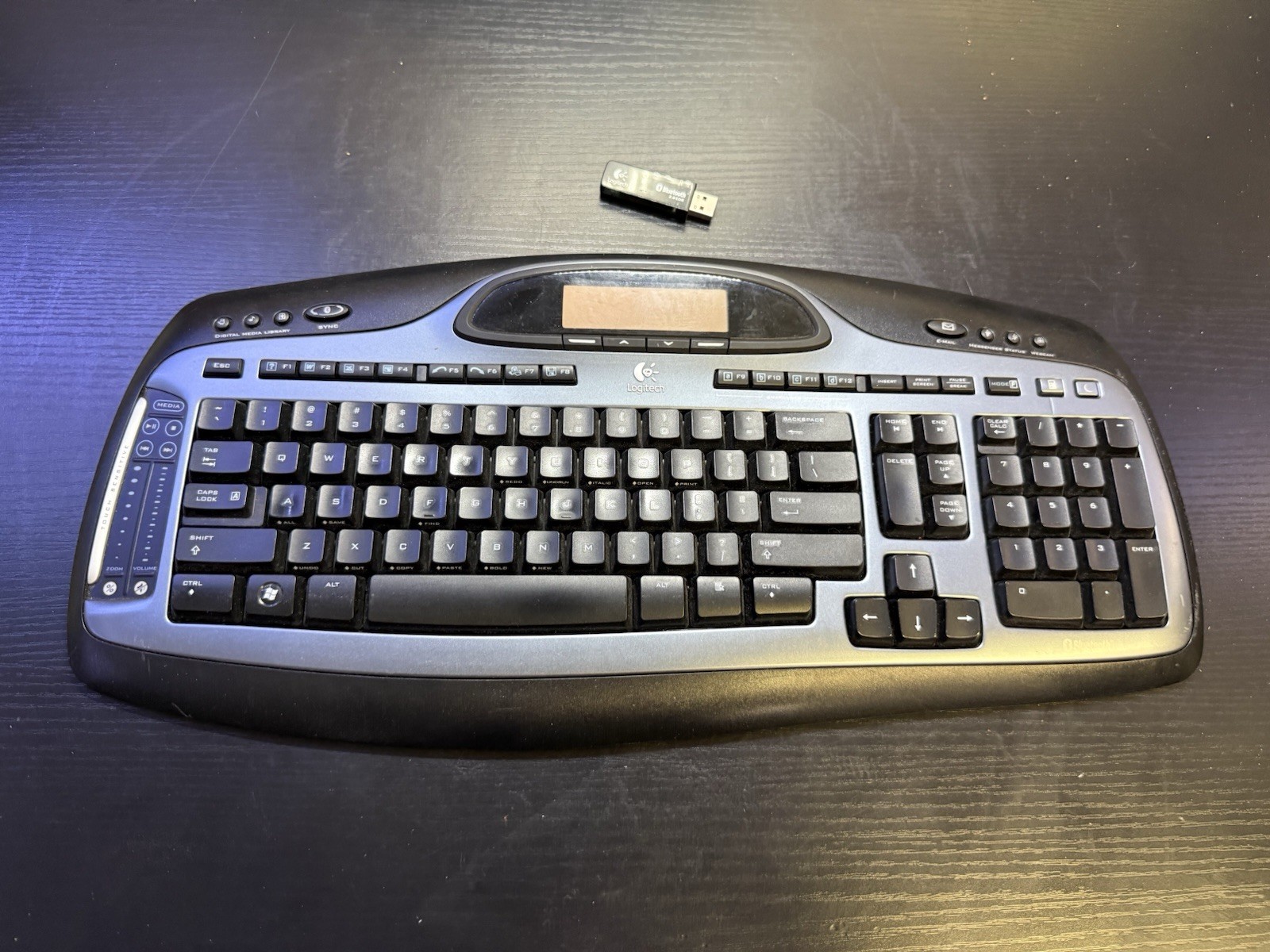 Logitech MX5000 9675580403 Wireless Keyboard W/ USB Dongle