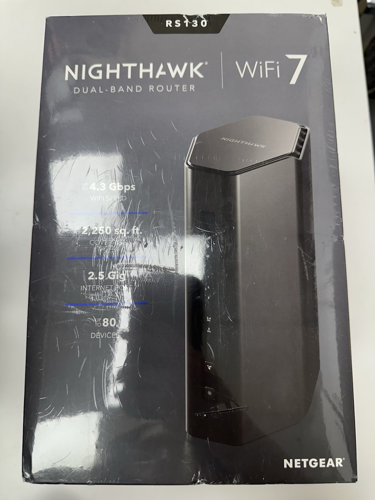 NETGEAR Nighthawk WiFi 7 RS 130 Dual-Band Router Brand New Sealed