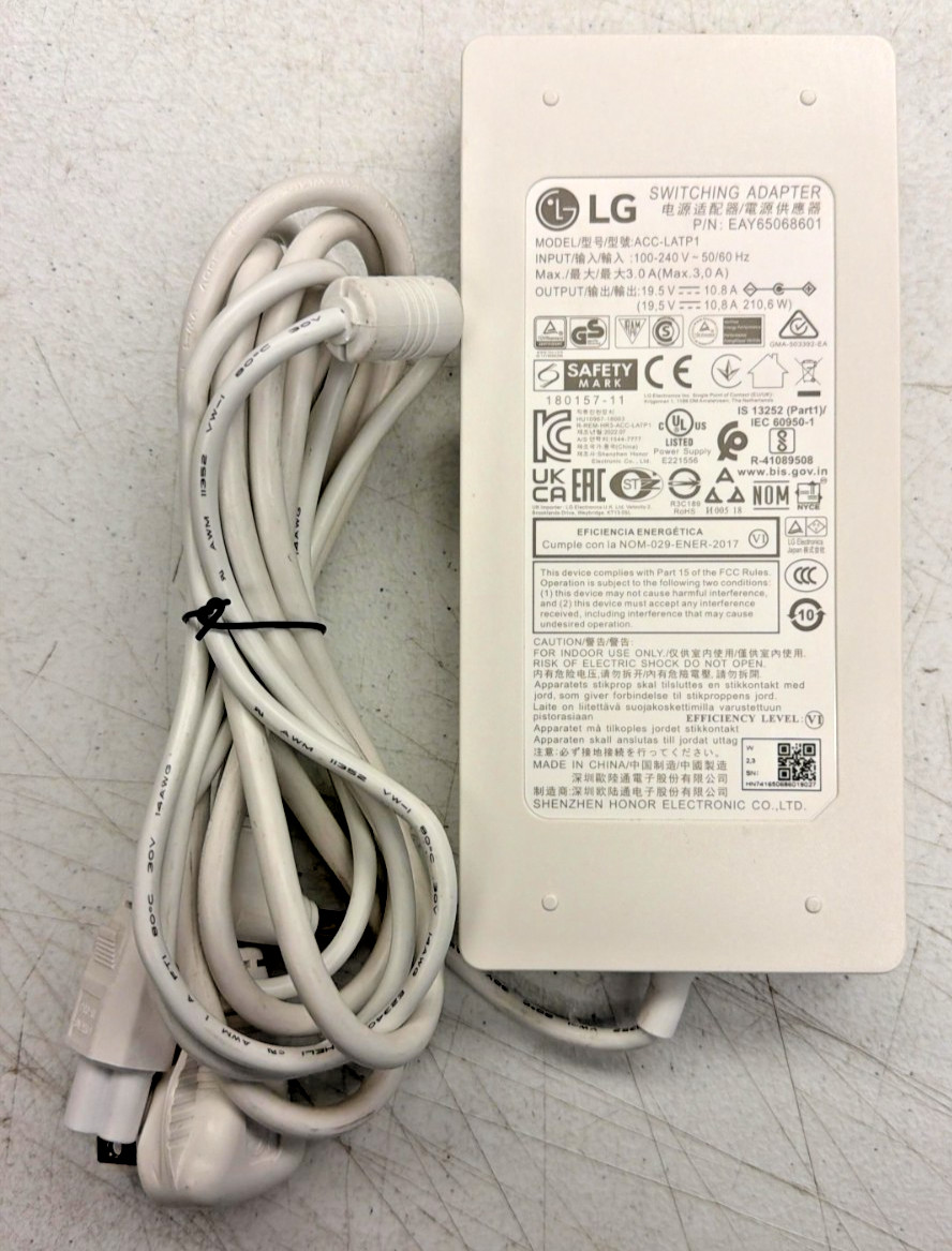 LG ACC-LATP1 EAY65068601 Switching Adapter Power Supply 19.5V 10.8A 210,6W