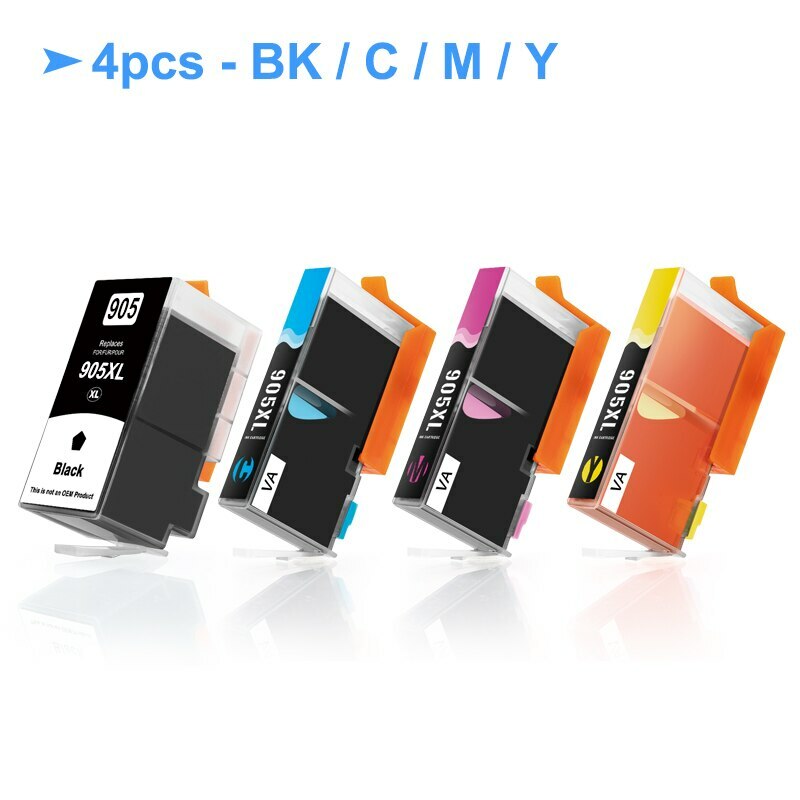 4PC HP 905XL Compatible Ink Cartridge For HP 6950 6951 6954 6958 6960 6962 6968