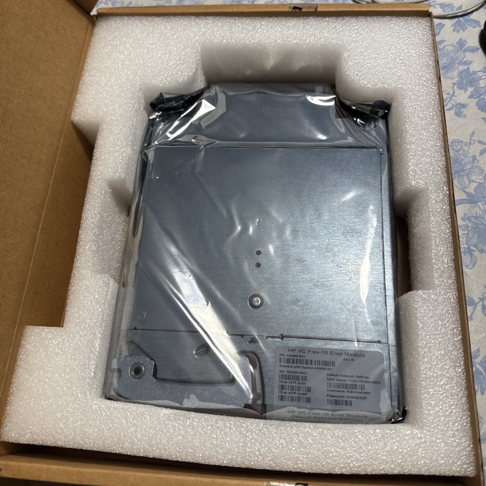 HP 455880-B21 VC Flex-10 10Gb Ethernet Module NEW SEALED 456095-001