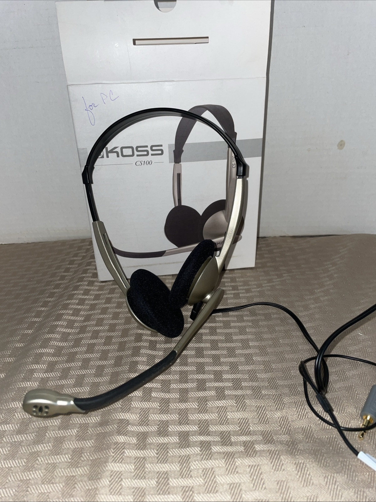 KOSS 159617/183533 CS100 On-Ear Communication Headset Used