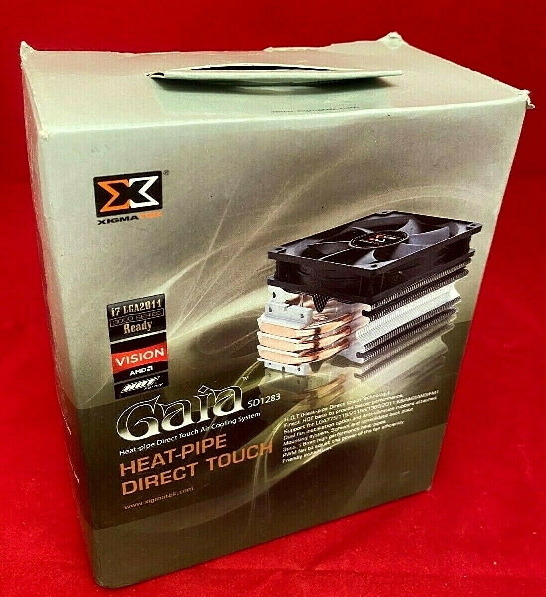Xigmatek Gaia SD1283 Heat-pipe Direct Touch Air Cooling System - NEW