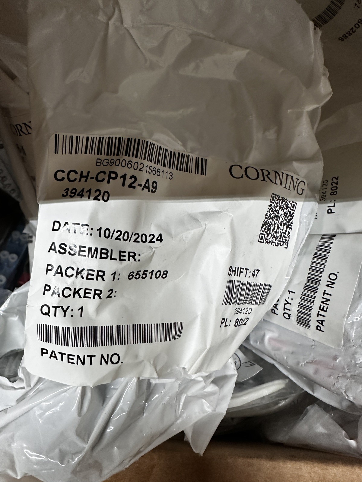 Corning CCH-CP12-A9 LC SM Singlemode Patch Panel Brand New