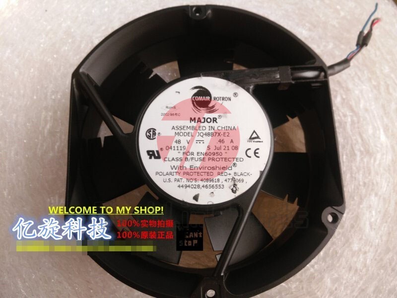 COMAIR ROTRON JQ48B7X-E2 48V 0.46A aluminum frame cooling fan